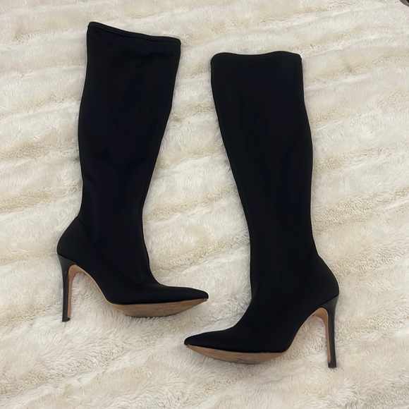 Halston Heritage Dani pointed-toe over thigh high boots - Picture 2 of 11